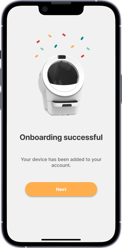 Onboarding successful