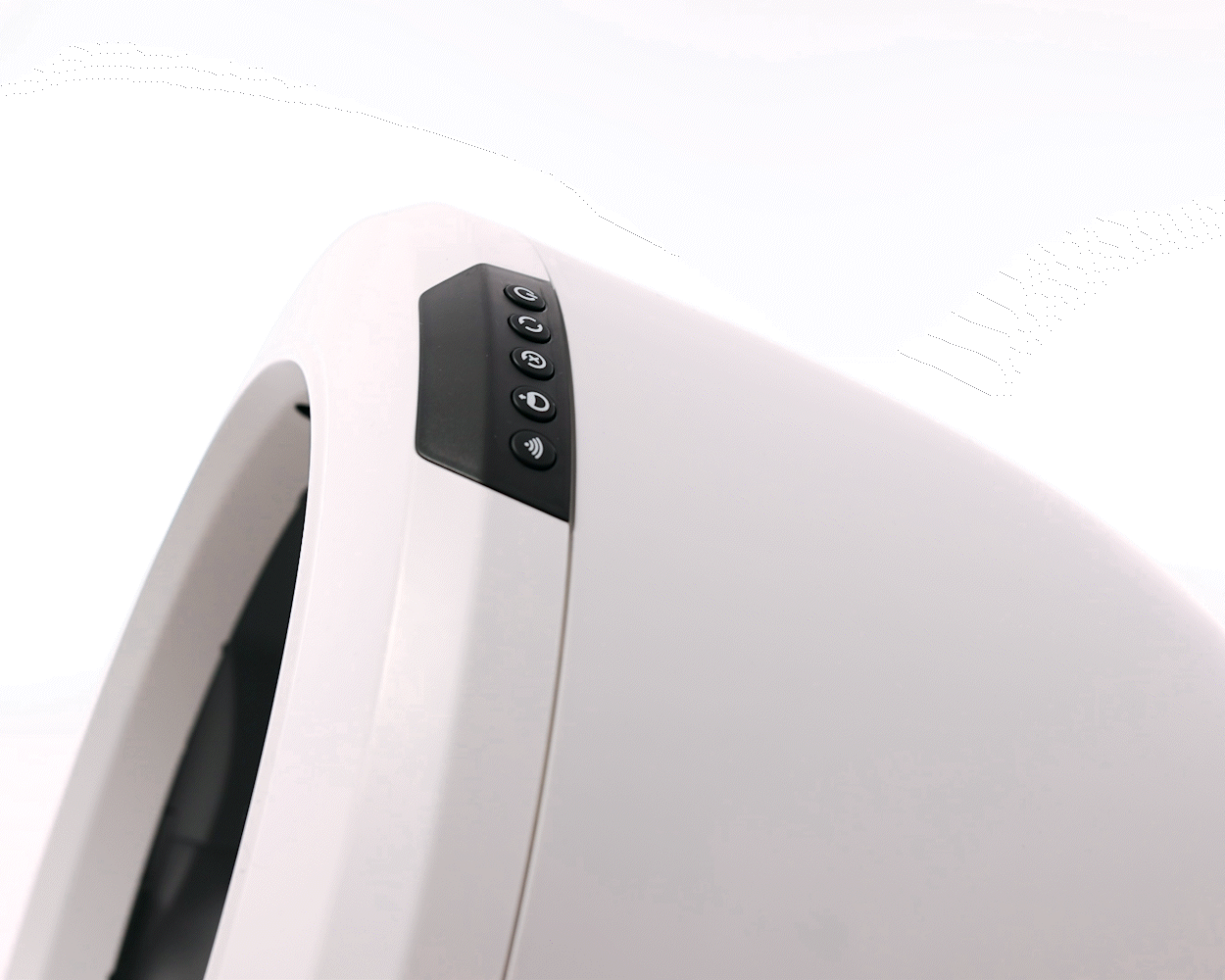 White middle flashing light